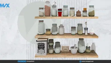 10 أفكار لرفوف مطبخ خارجة عن المألوف 10 أفكار مبتكرة لتصميم رفوف مطبخ عملية وعصرية