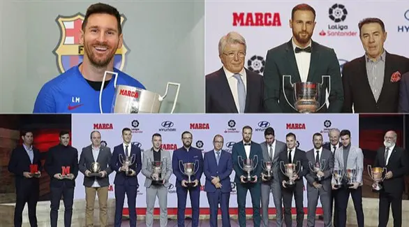 ميسي وراموس وأوبلاك وبوردالاس يتوجون بجوائز ماركا ميسي وراموس وأوبلاك وبوردالاس يتوجون بجوائز ماركا