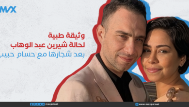 وثيقة طبية لحالة شيرين عبد الوهاب بعد شجارها مع حسام حبيب