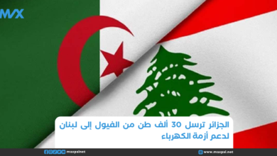 الجزائر ترسل 30 ألف طن من مادة الفيول إلى لبنان لدعم أزمة الكهرباء الجزائر ترسل 30 ألف طن من الفيول إلى لبنان